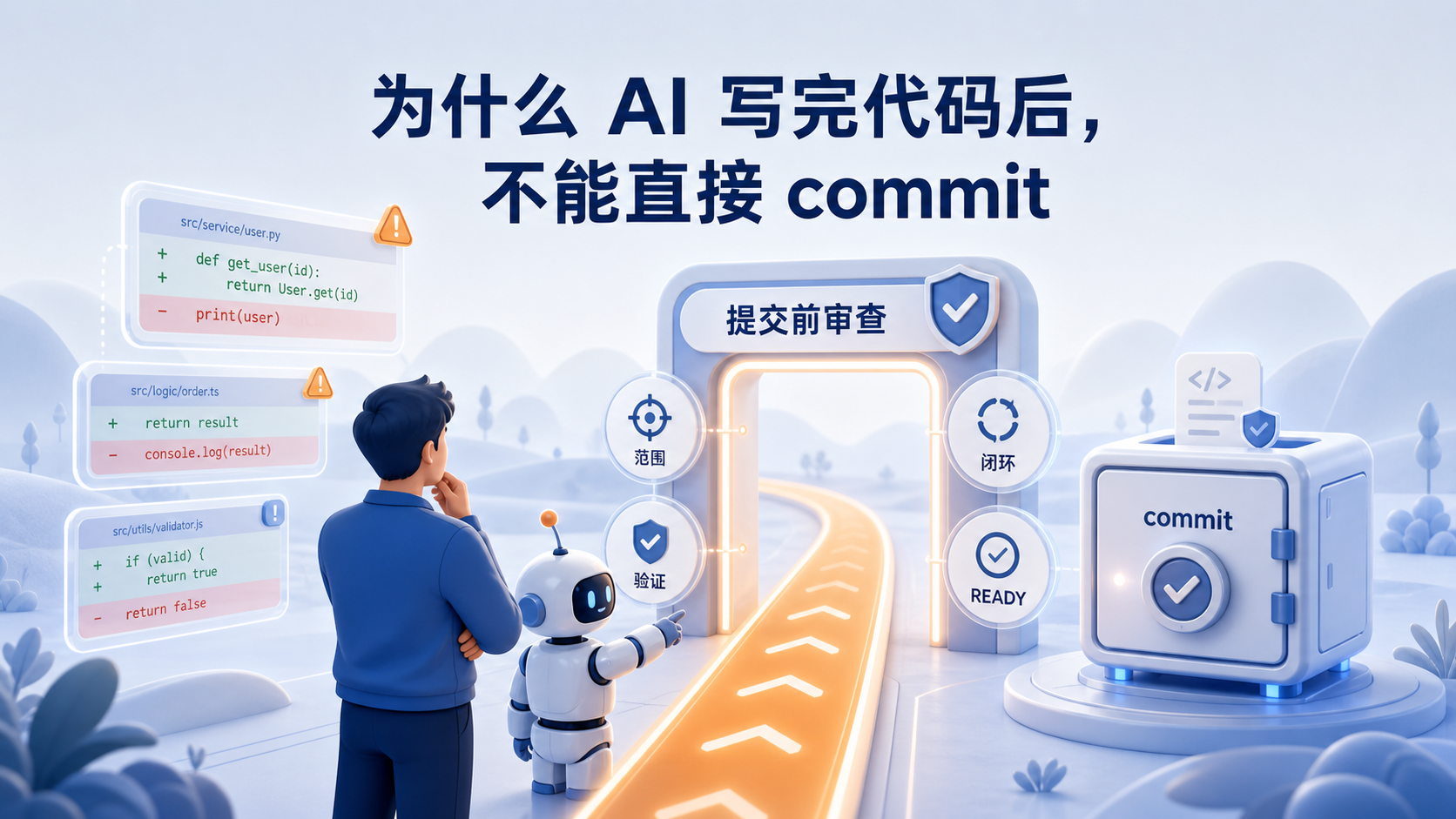 为什么 AI 写完代码后，不能直接 commit